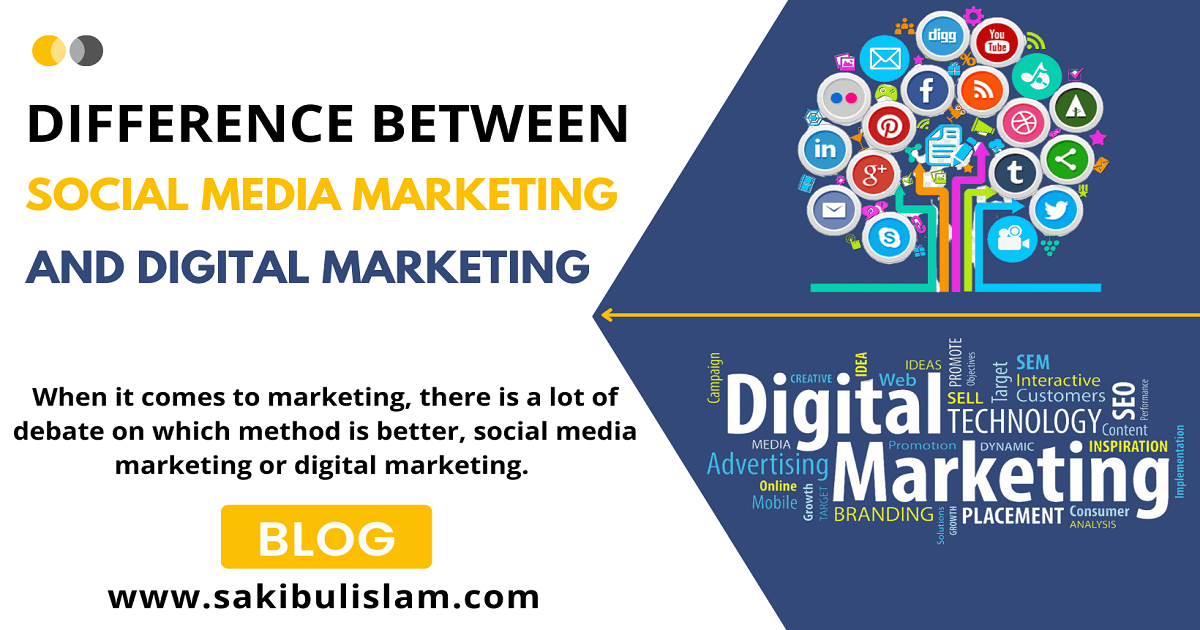 Difference Between Social Media Marketing and Digital Marketing